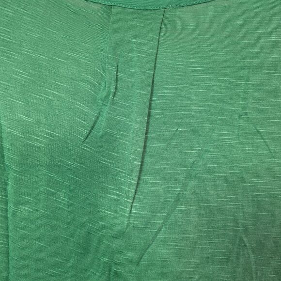 Nine West Women's Cap Sleeve V-Neck Fashion Top Green Spruce Size Large - Picture 5 of 9